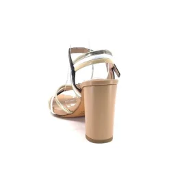 Ivoire 002 F85 Gro Cuir Nude Noir