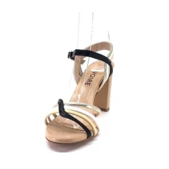 Ivoire 002 F85 Gro Cuir Nude Noir