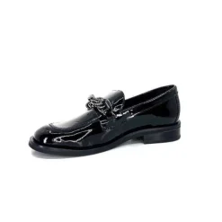 Ivoire 77502 Falconi Cuir Vernis Noir