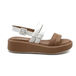 Ivoire 2056 Yara Cuir Marron & Blanc