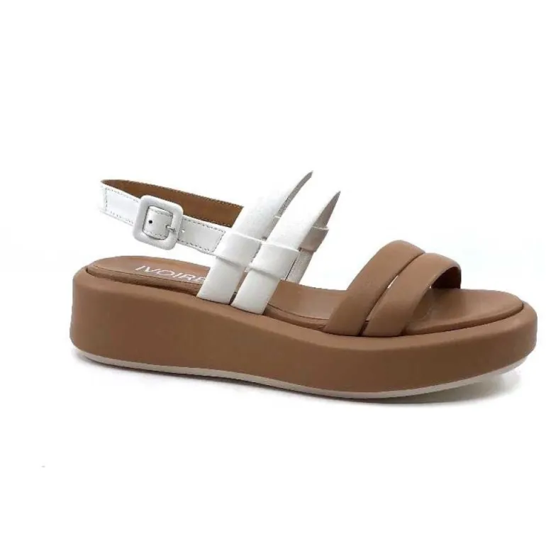 Ivoire 2056 Yara Cuir Marron & Blanc