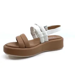 Ivoire 2056 Yara Cuir Marron & Blanc