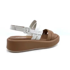 Ivoire 2056 Yara Cuir Marron & Blanc