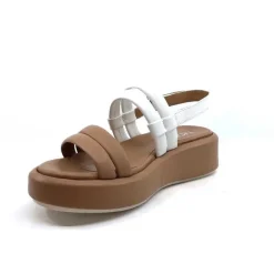 Ivoire 2056 Yara Cuir Marron & Blanc