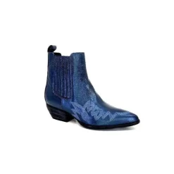 Ivoire Ar230 Cuir Metal Bleu Cobalt