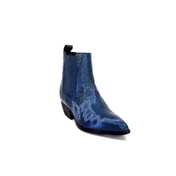 Ivoire Ar230 Cuir Metal Bleu Cobalt
