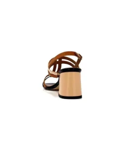 Ivoire B621 F Romagna Cuir Noir Cognac Nude