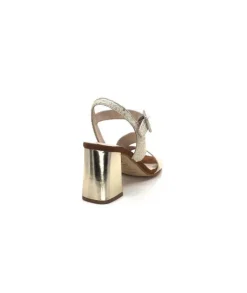 Ivoire B773 Mare Cuir Blanc & Dore