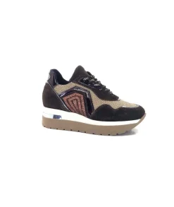 Ivoire 9B4425 Textile Et Daim Marron