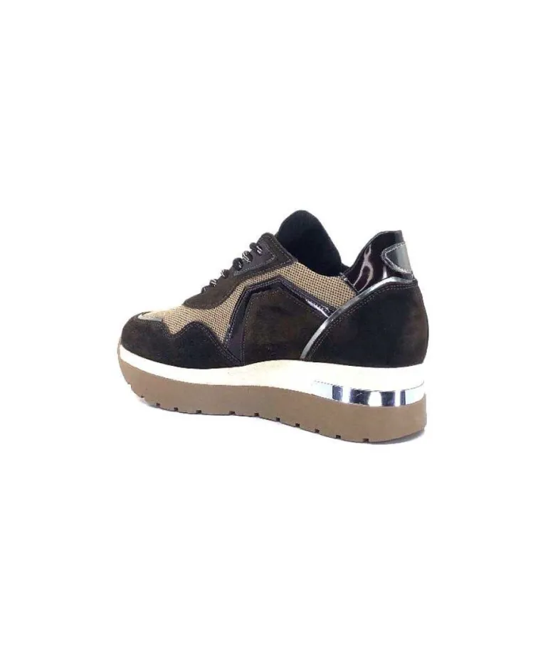 Ivoire 9B4425 Textile Et Daim Marron