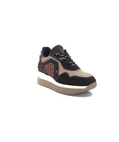 Ivoire 9B4425 Textile Et Daim Marron