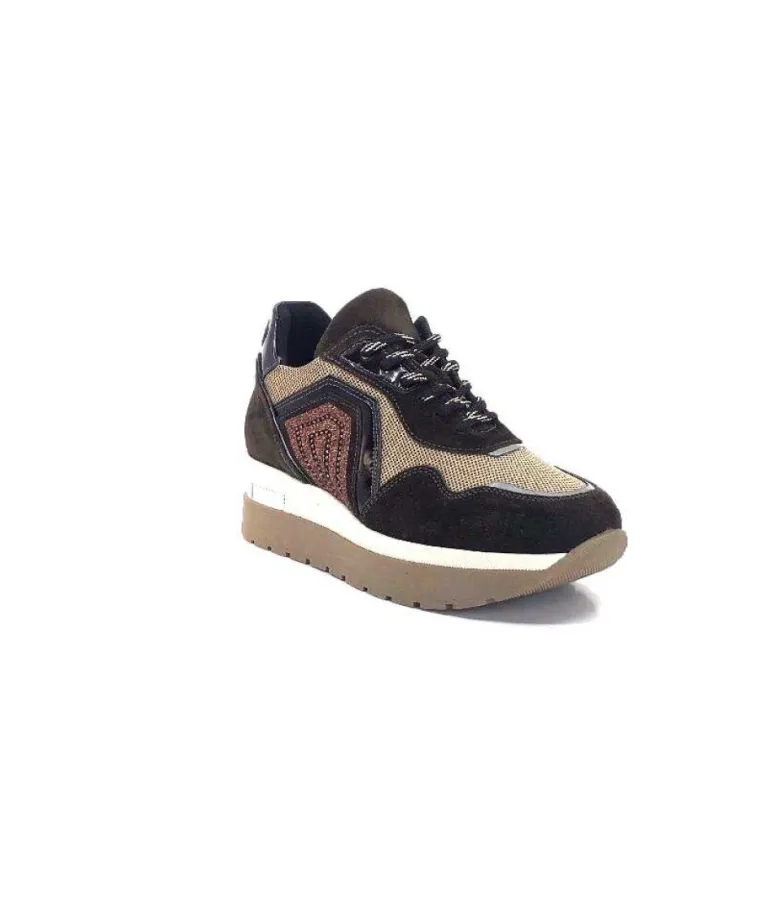 Ivoire 9B4425 Textile Et Daim Marron