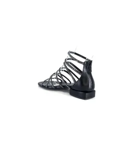 Ivoire E35.008 Cuir Noir Strass