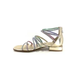 Ivoire E35.008 Cuir Or Strass Multi