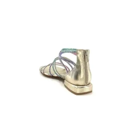 Ivoire E35.008 Cuir Or Strass Multi