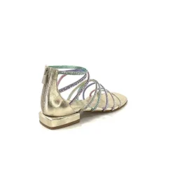 Ivoire E35.008 Cuir Or Strass Multi