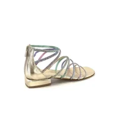 Ivoire E35.008 Cuir Or Strass Multi