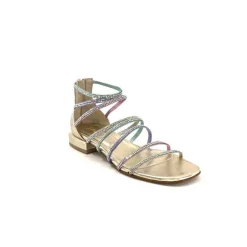 Ivoire E35.008 Cuir Or Strass Multi