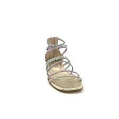 Ivoire E35.008 Cuir Or Strass Multi