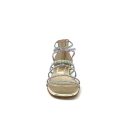 Ivoire E35.008 Cuir Or Strass Multi