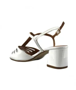 Ivoire F2295 Venezia Cuir Vernis Blanc