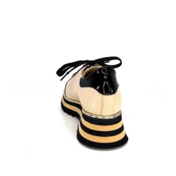 Ivoire H985M Cuir Vernis Noir Beige