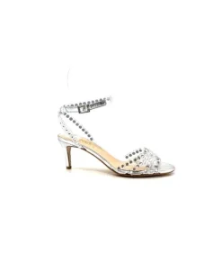 Ivoire Linda Cuir Metal Argent