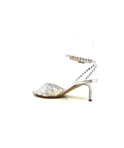 Ivoire Linda Cuir Metal Argent