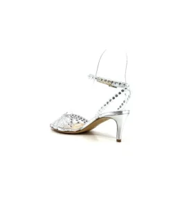 Ivoire Linda Cuir Metal Argent