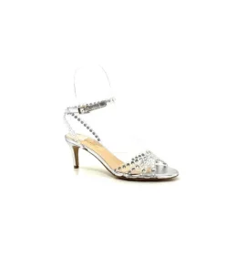 Ivoire Linda Cuir Metal Argent