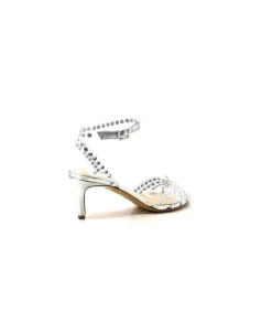 Ivoire Linda Cuir Metal Argent