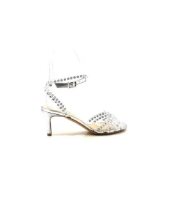 Ivoire Linda Cuir Metal Argent