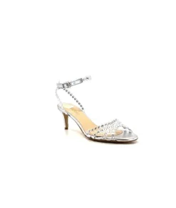 Ivoire Linda Cuir Metal Argent