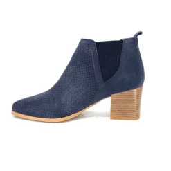 Ivoire S674 Cuir Daim Bleu Marine