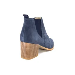 Ivoire S674 Cuir Daim Bleu Marine