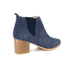 Ivoire S674 Cuir Daim Bleu Marine