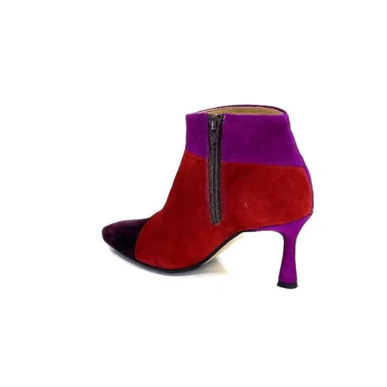 L'Arianna Tr1672 Daim Prune Rouge Fushia