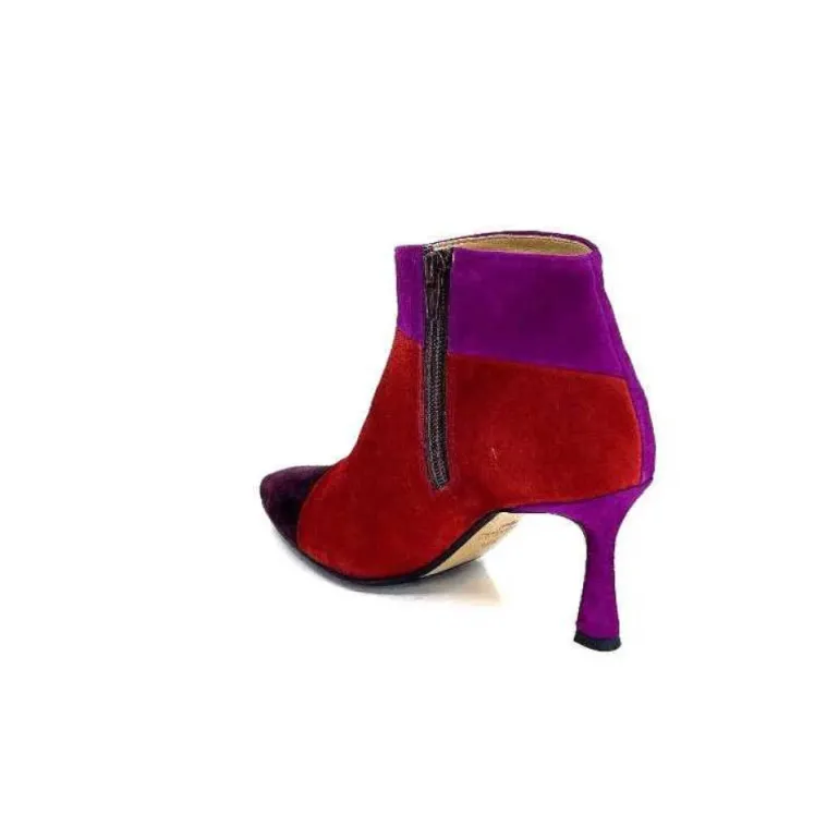 L'Arianna Tr1672 Daim Prune Rouge Fushia