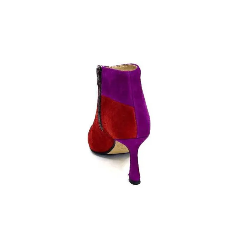 L'Arianna Tr1672 Daim Prune Rouge Fushia