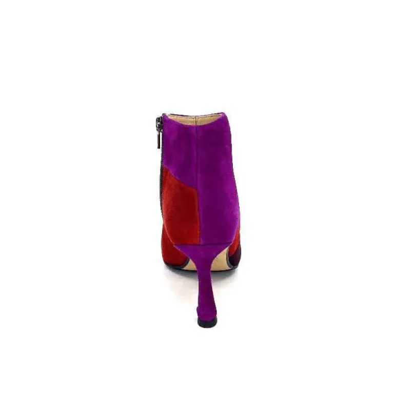 L'Arianna Tr1672 Daim Prune Rouge Fushia