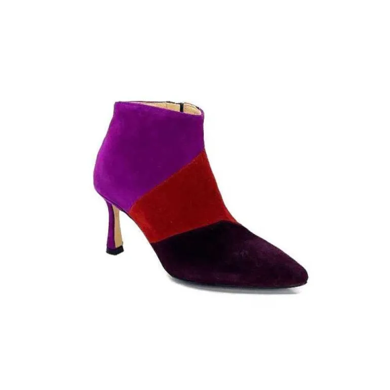 L'Arianna Tr1672 Daim Prune Rouge Fushia