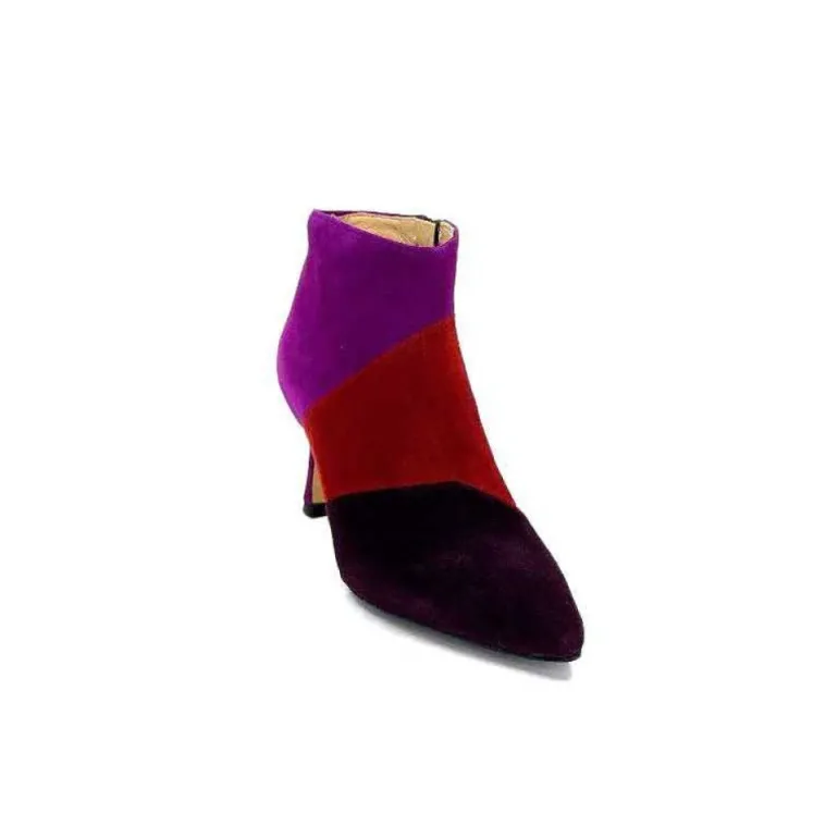 L'Arianna Tr1672 Daim Prune Rouge Fushia