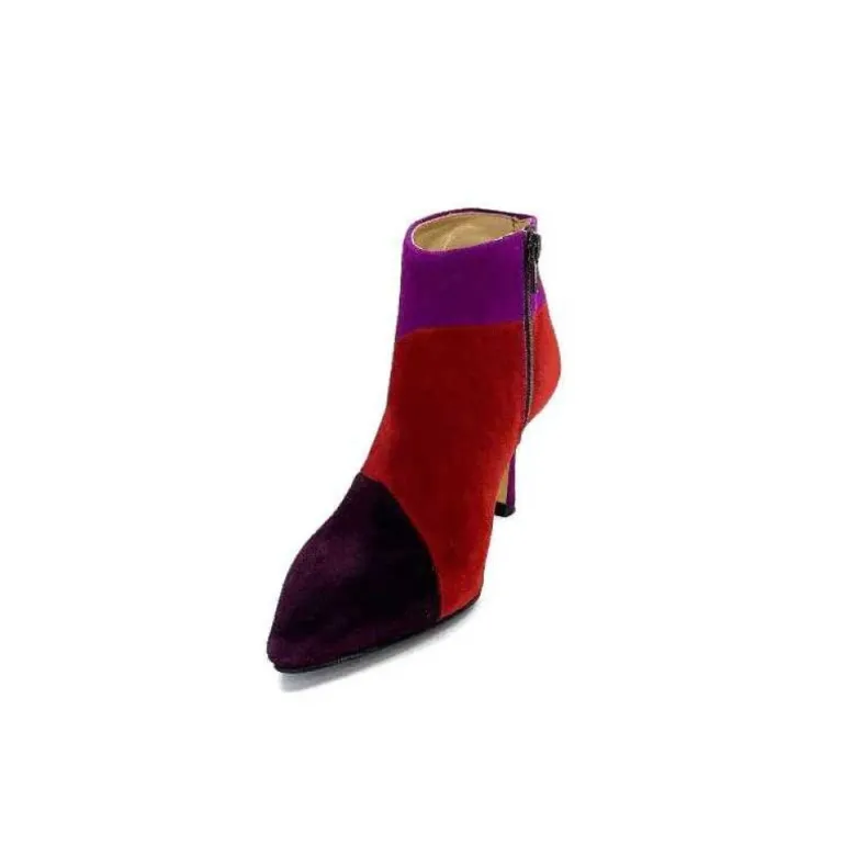 L'Arianna Tr1672 Daim Prune Rouge Fushia