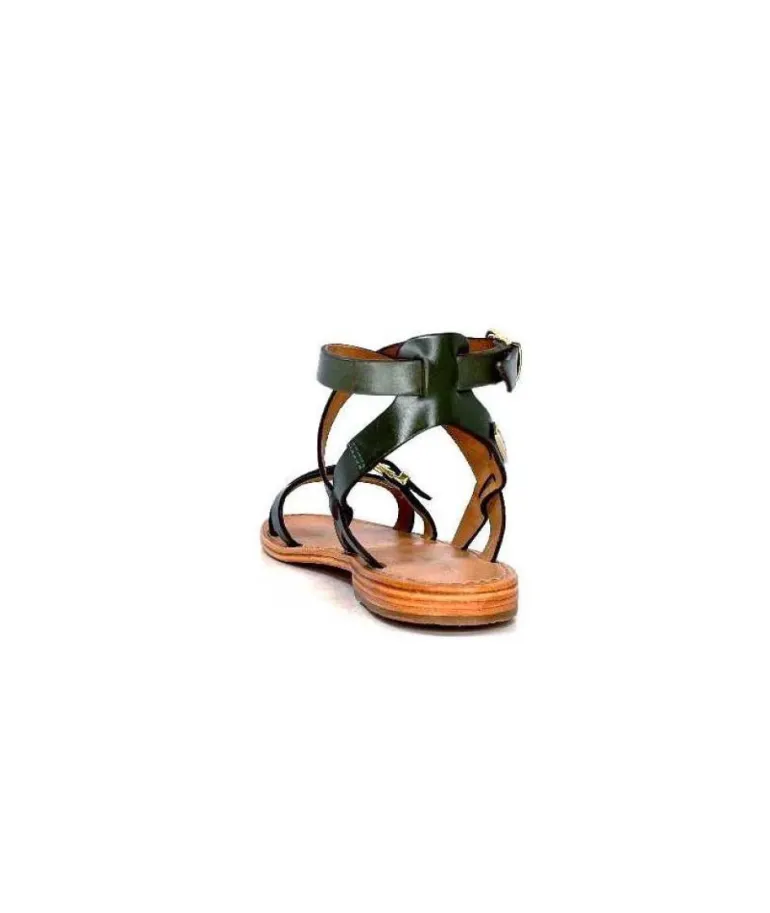 Les Tropeziennes Hepana Cuir Vert Tilleul