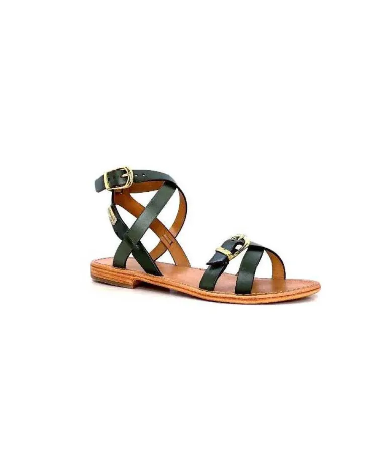 Les Tropeziennes Hepana Cuir Vert Tilleul