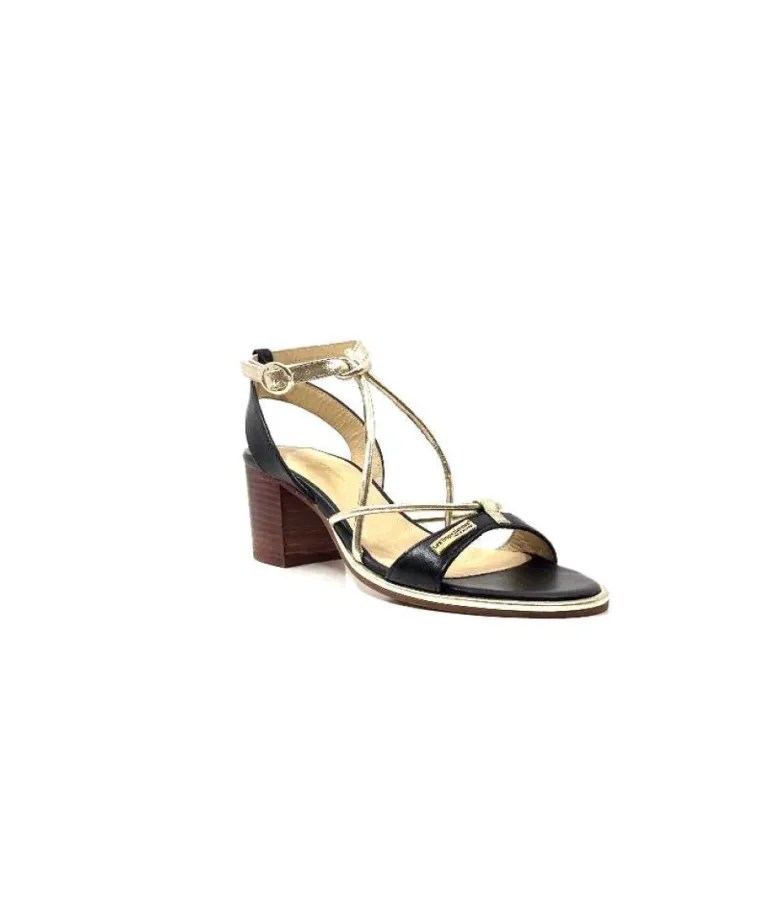 Les Tropeziennes Lilon Cuir Noir & Or