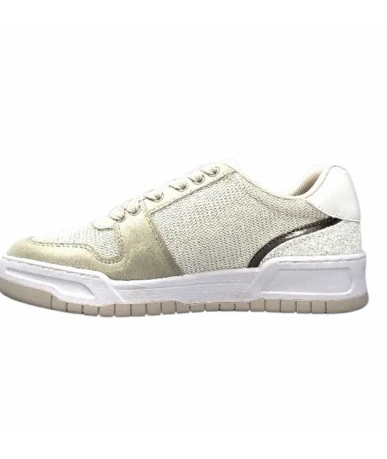 Liu.Jo Ba3093Tx306 Suede Textile Blanc Glitter