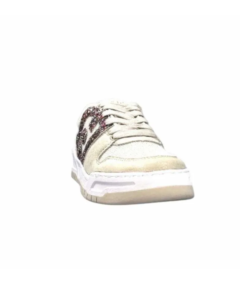 Liu.Jo Ba3093Tx306 Suede Textile Blanc Glitter