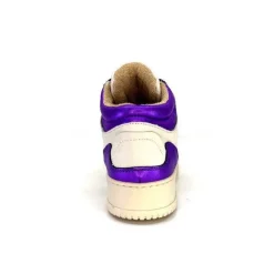 Meline 22Db Cuir Creme Et Violet