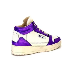 Meline 22Db Cuir Creme Et Violet